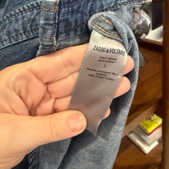 Zadig and Voltaire Toky Denim Shirt - Picture 5 of 6